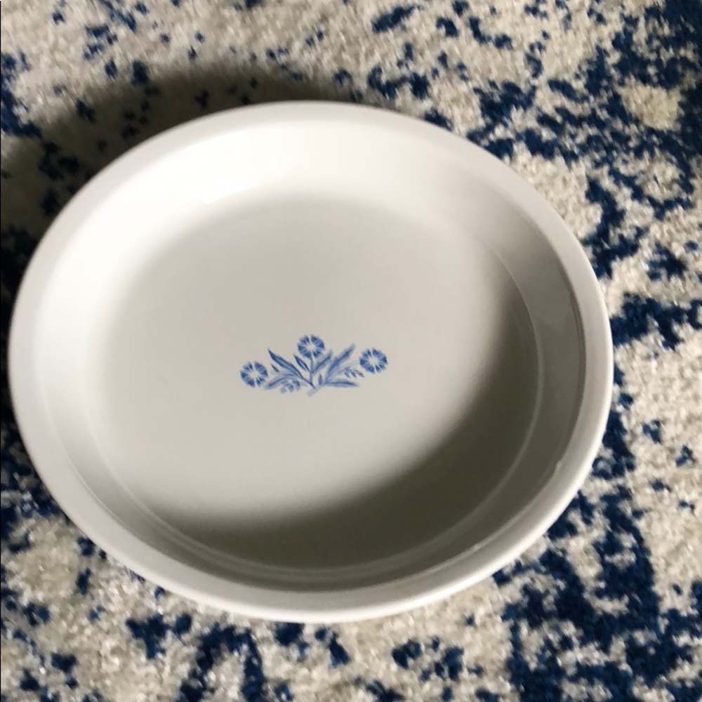 Vintage Blue Cornflower pie plate